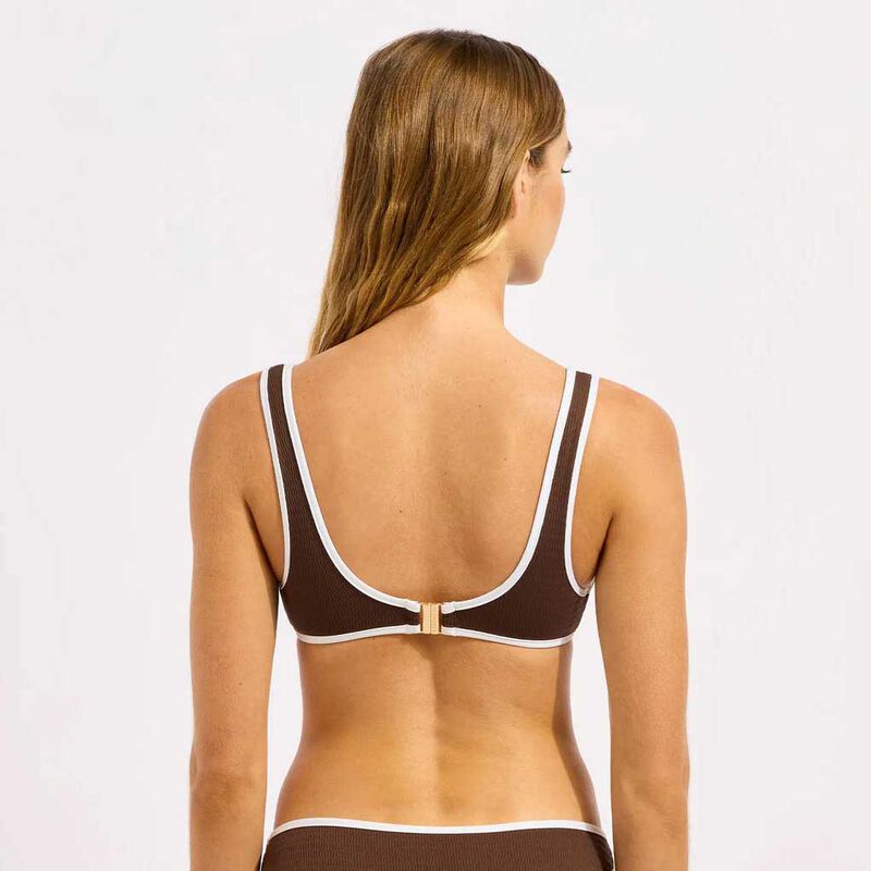 Seafolly Beach Bound Ring Front Triangle Bikini Top image number 1